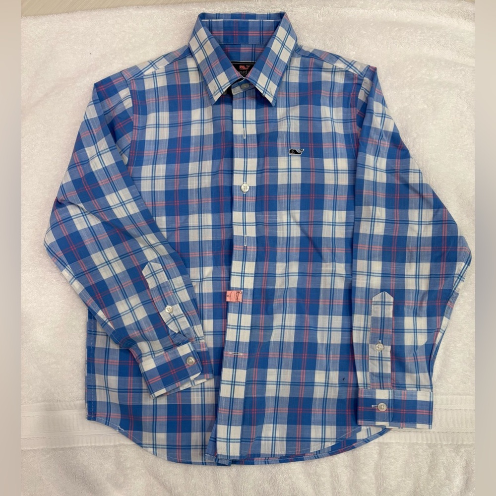 EUC boys size 7 Vineyard Vines Whale Shirt